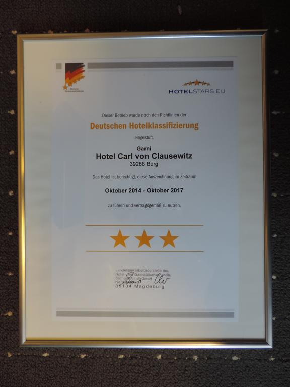 Hotel Carl Von Clausewitz Burg bei Magdeburg Kültér fotó
